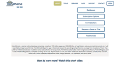 Desktop Screenshot of heinonline.org